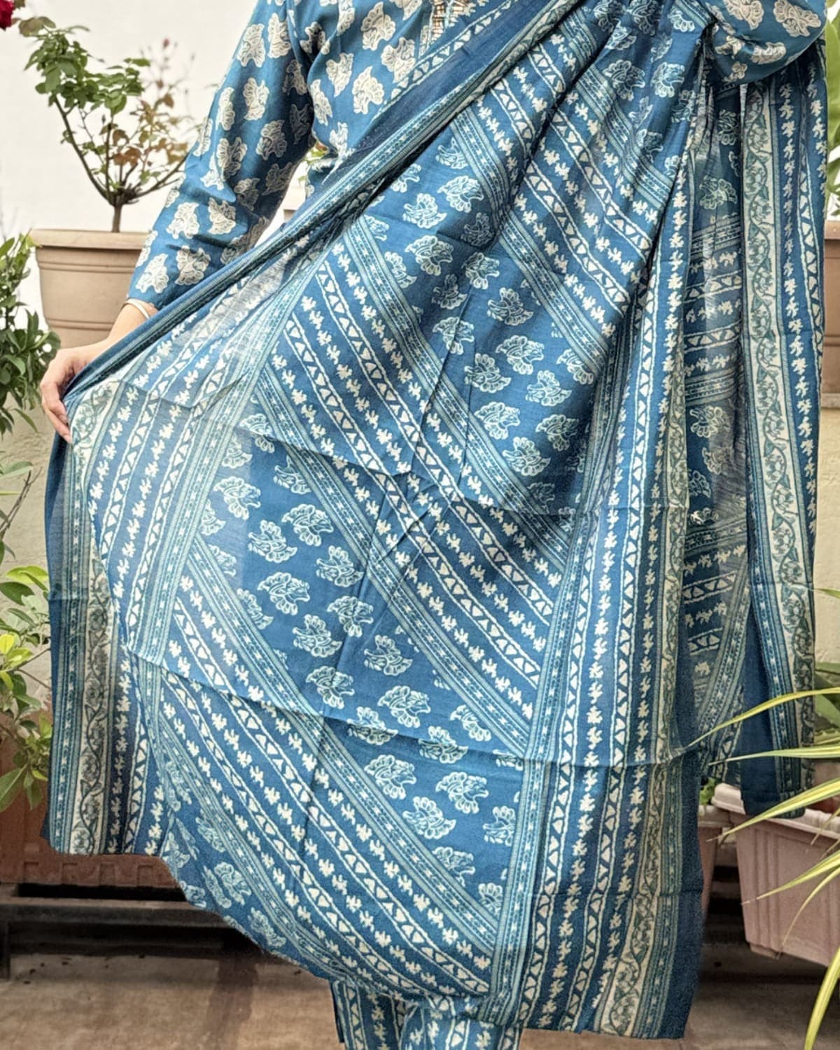 Arohini - Printed Suit with Stone Work — view 3