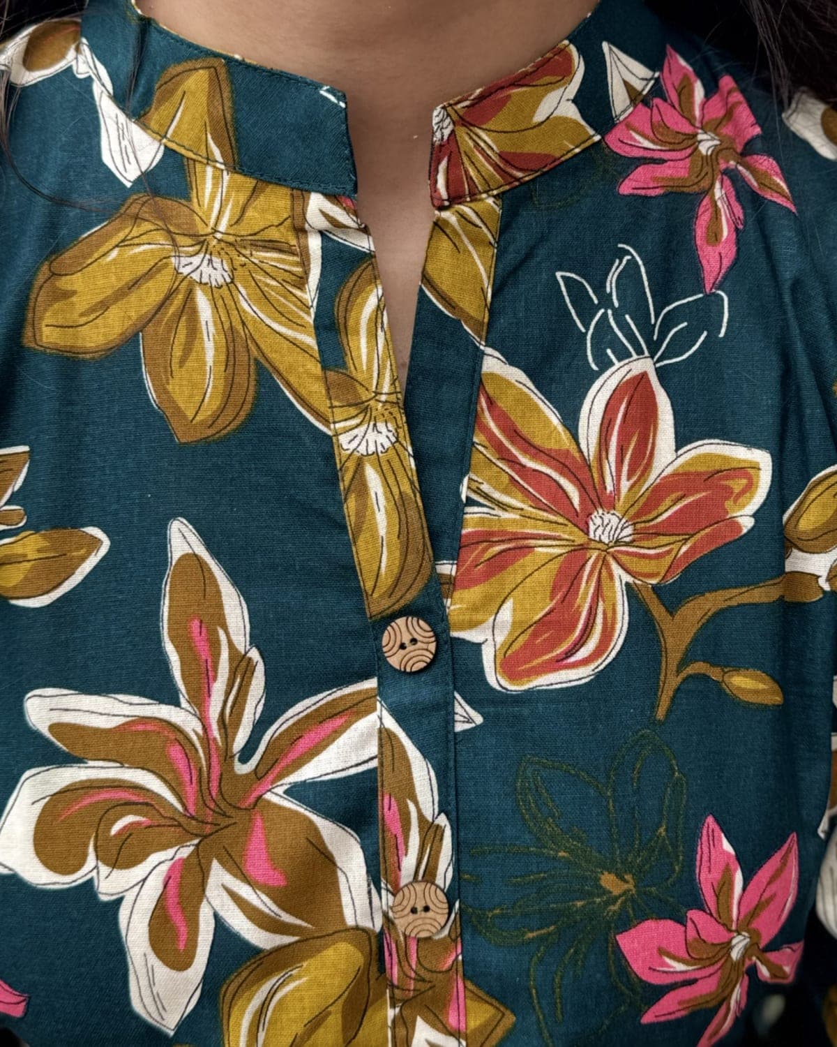 Baaghini - Teal Floral Co-ord Set — view 2