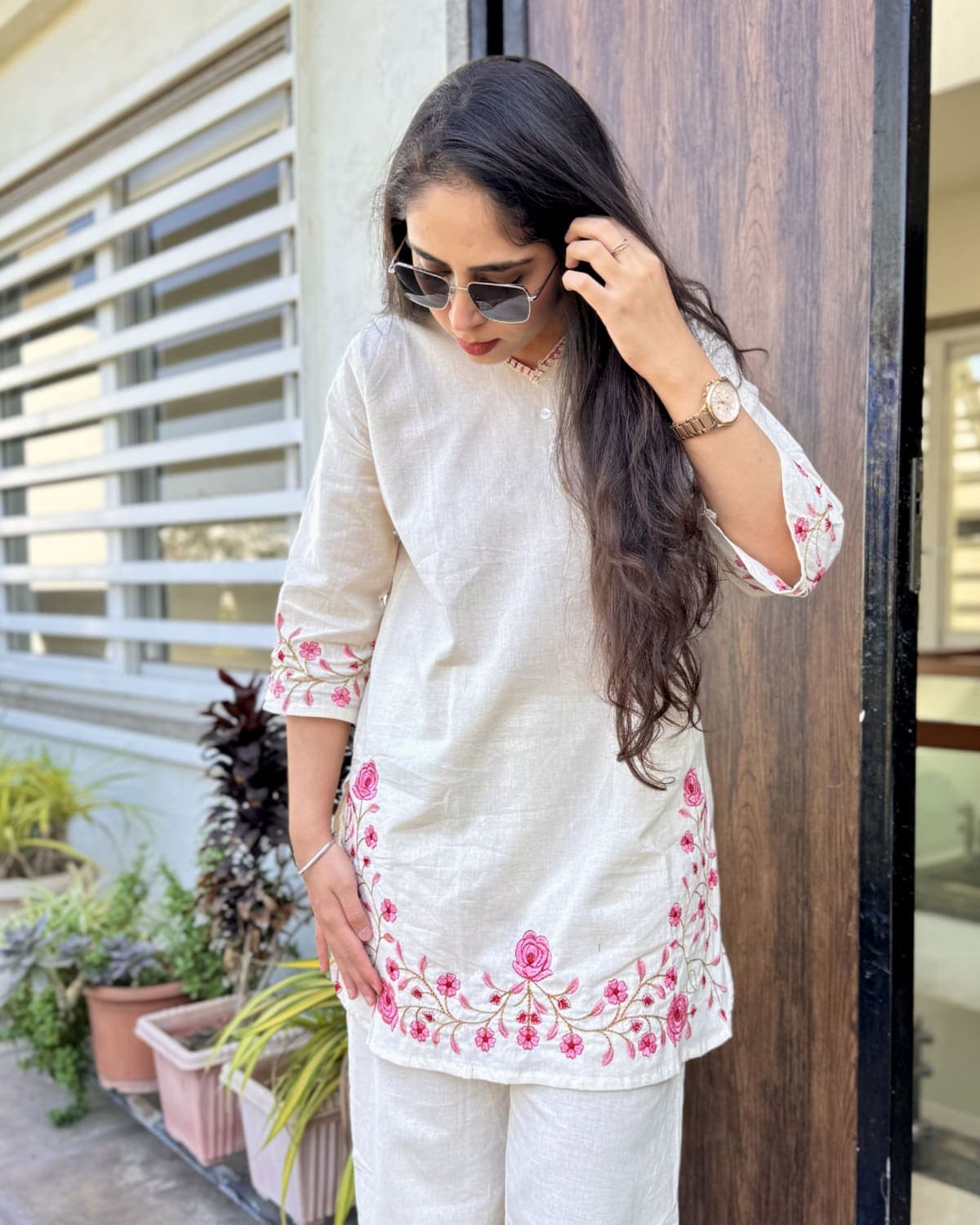 Ira - Embroidered Co-ord Set — view 4