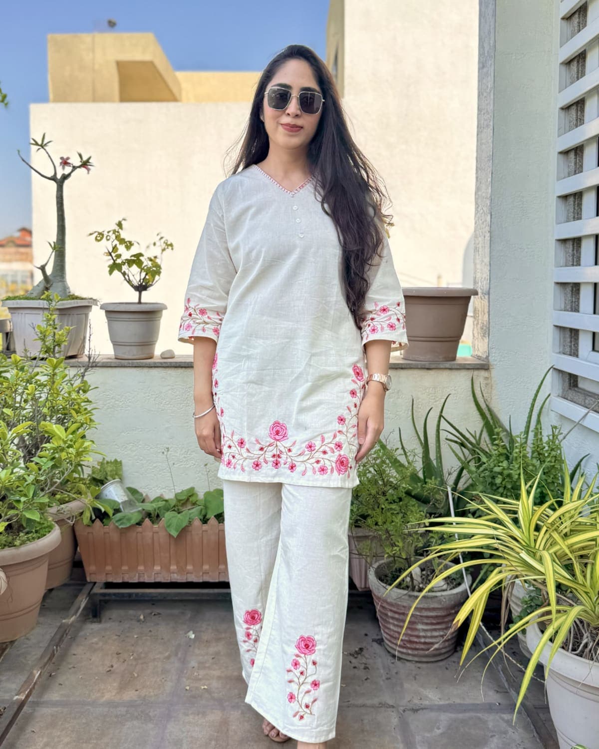 Ira - Embroidered Co-ord Set — view 5