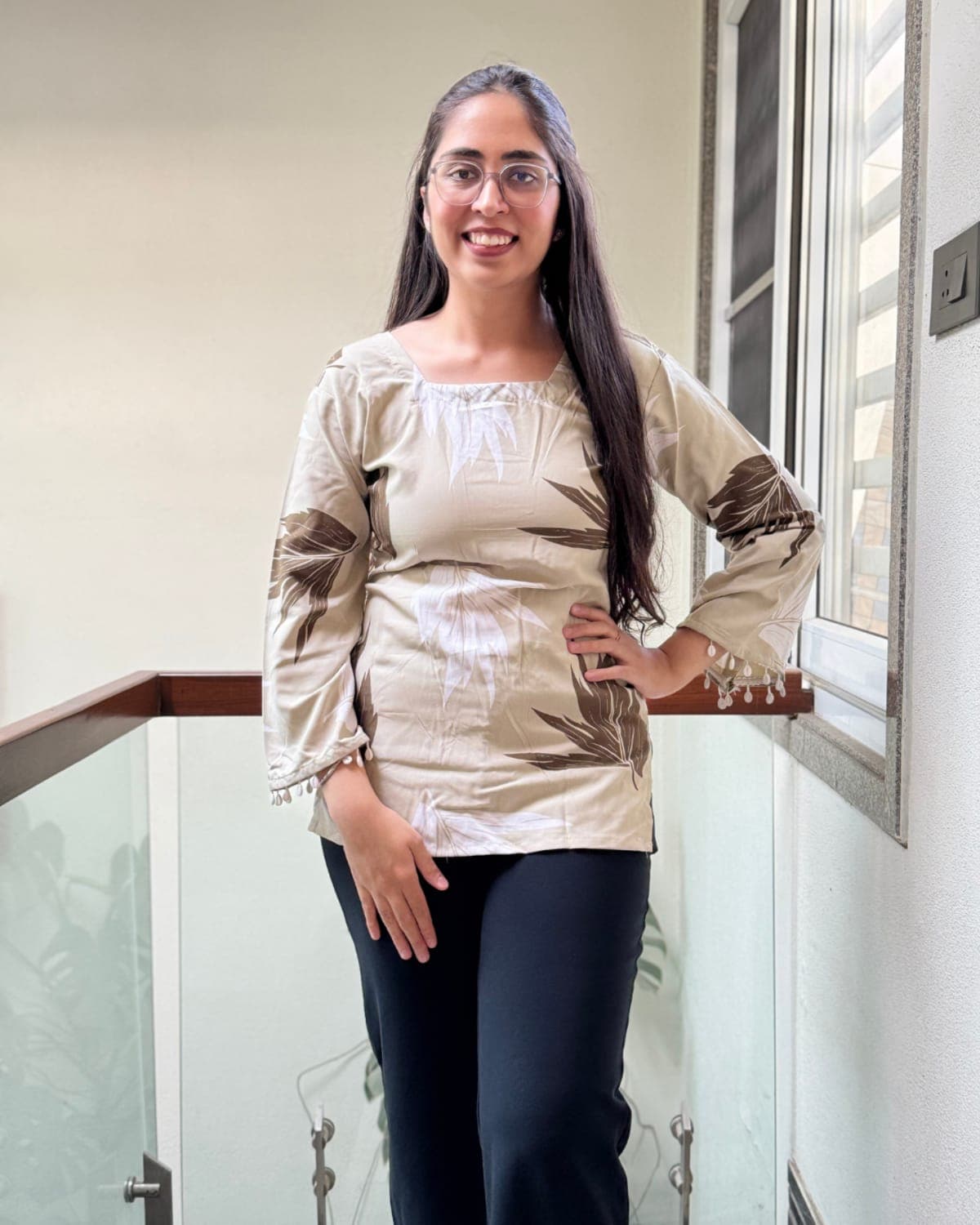 Rhea - Short Kurti with Corset Back — view 5