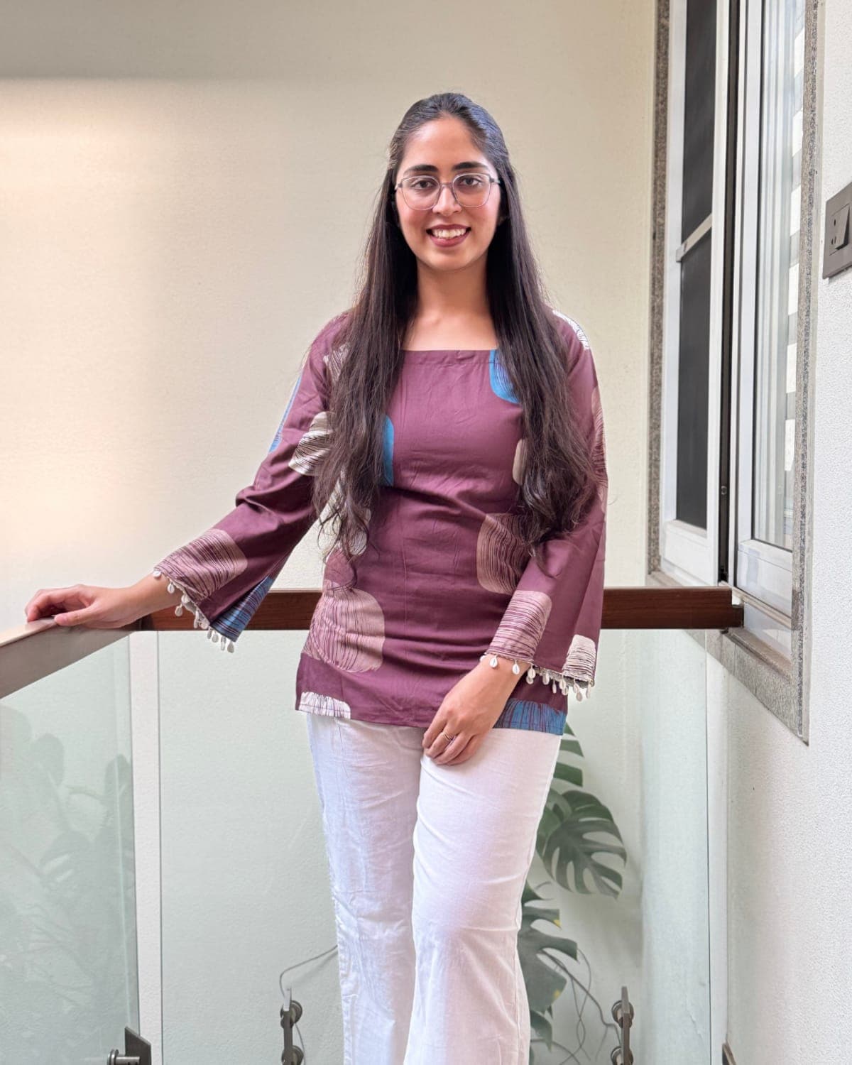 Rhea - Short Kurti with Corset Back