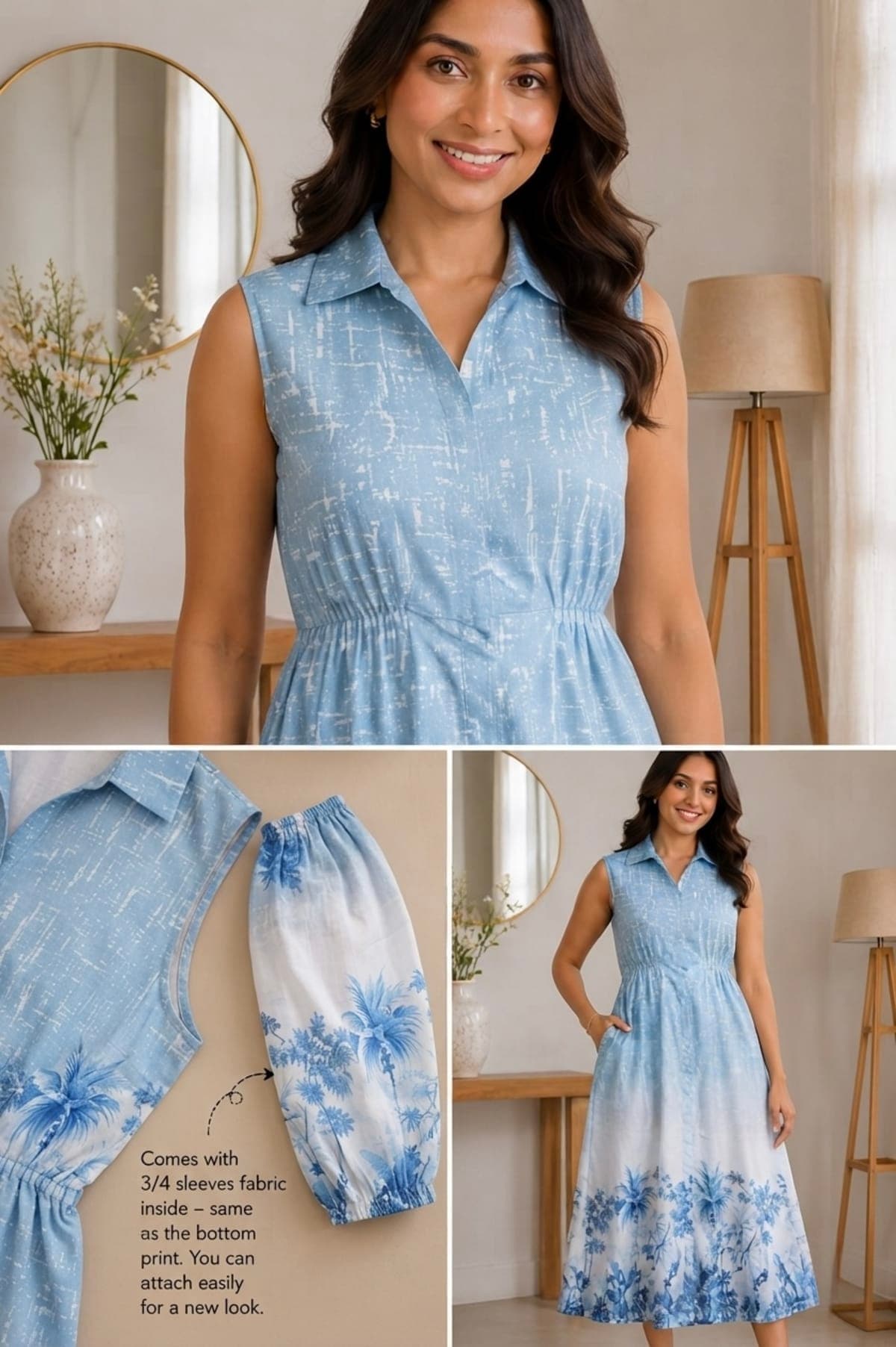 Neel – Printed Midi Dress — view 2
