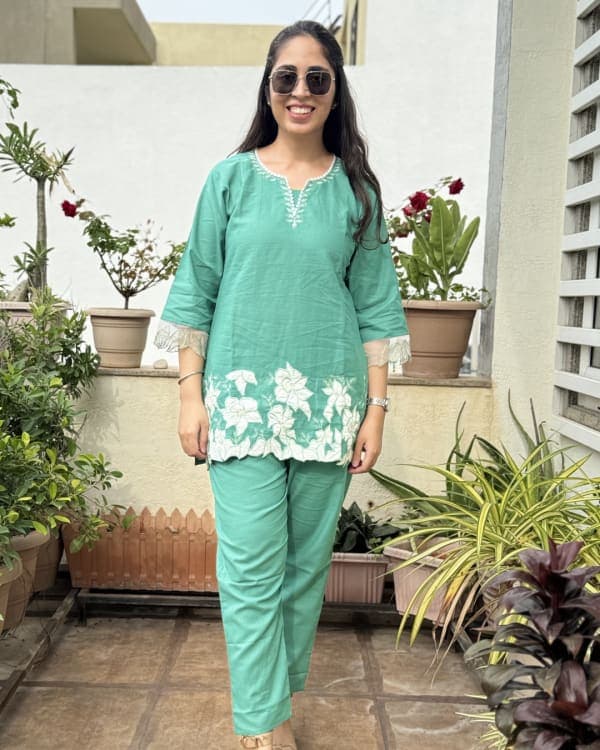 Vanya - Cutwork Co-ord Set