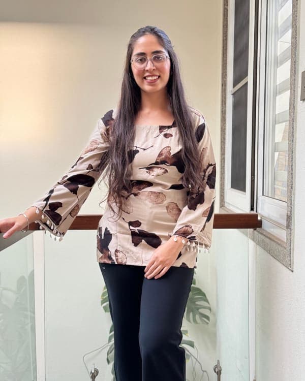 Rhea - Short Kurti with Corset Back