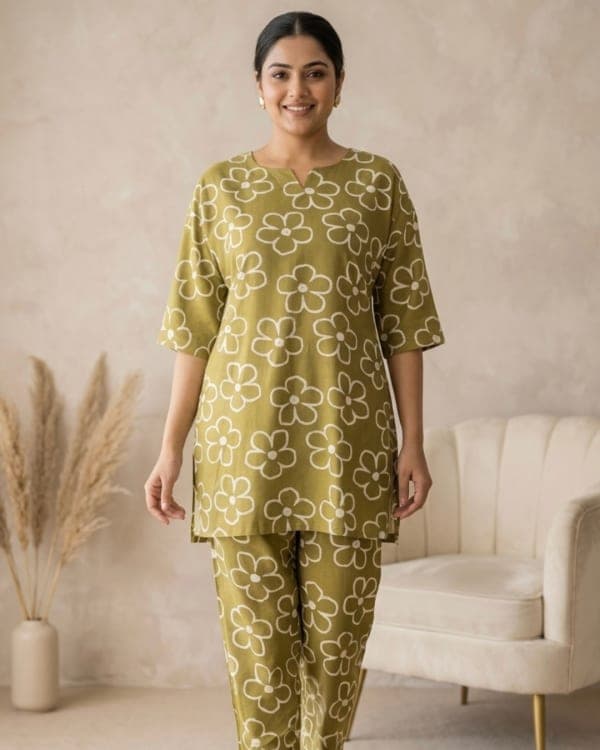 Phool – Rayon Cotton Co-ord Set