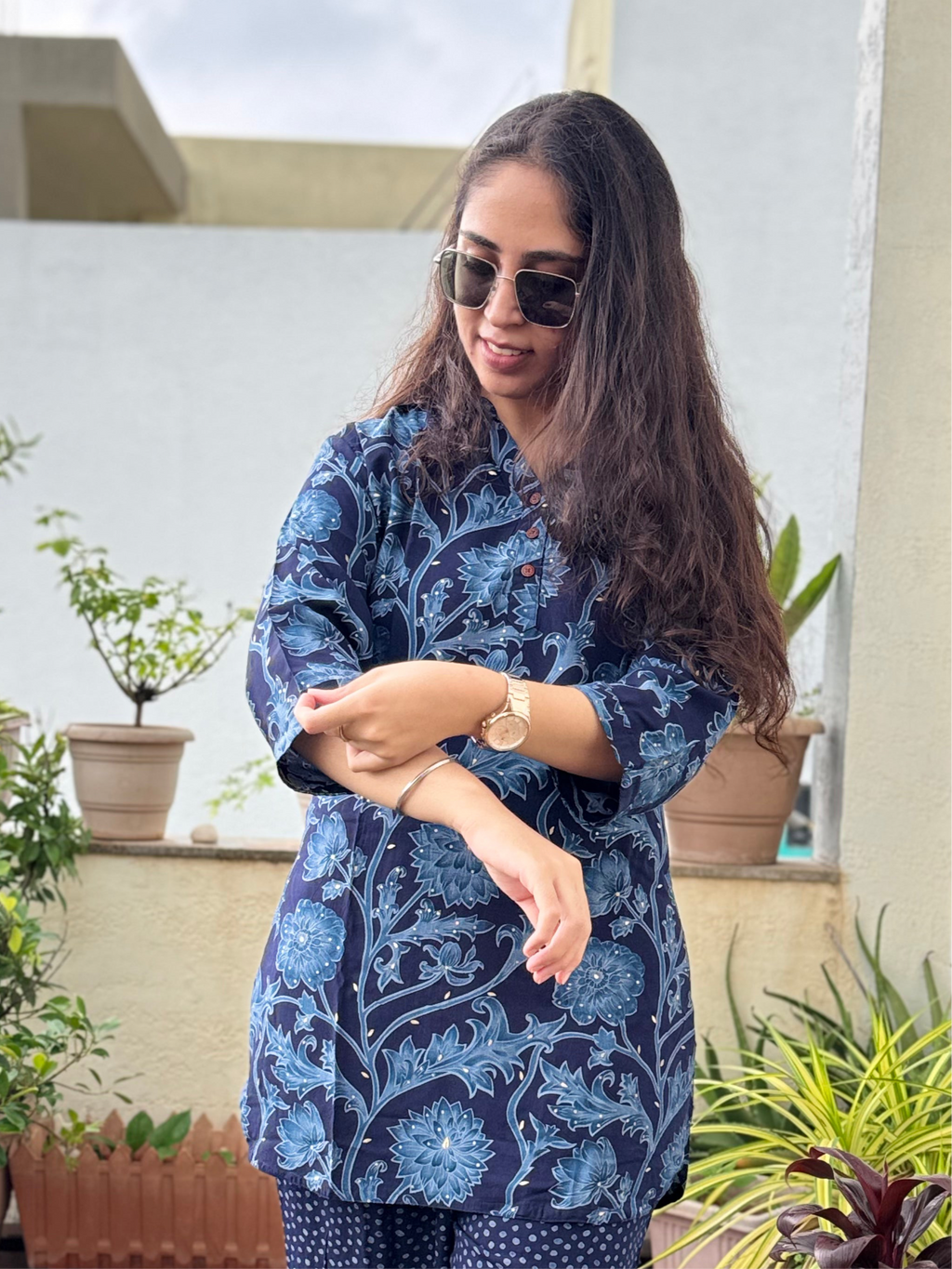 Ruhani – Printed Muslin Co-ord Set