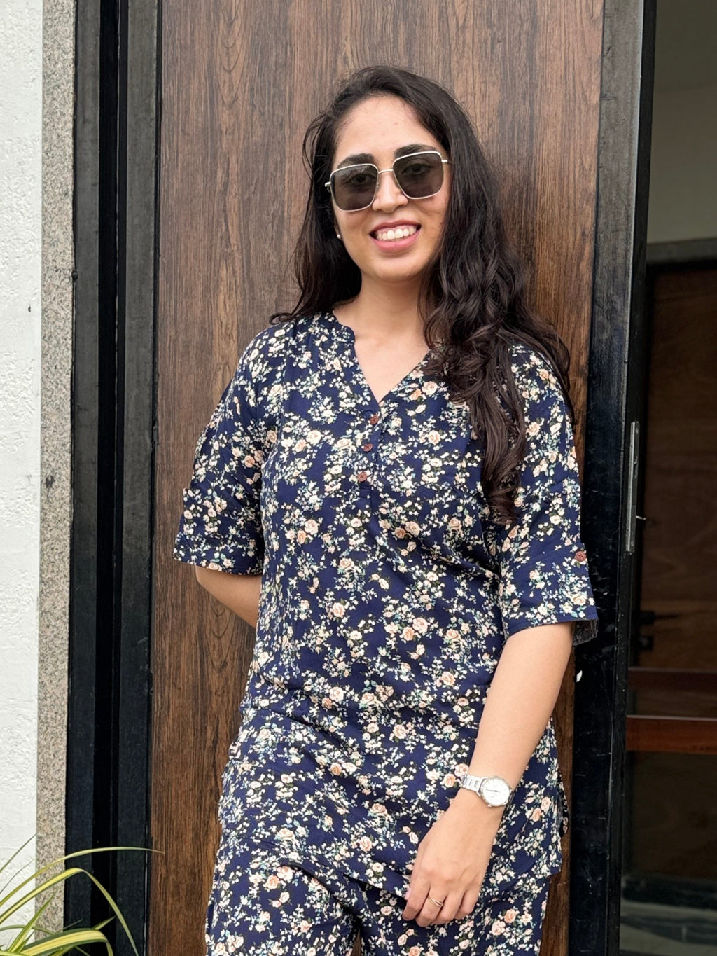 Ruhani – Printed Muslin Co-ord Set