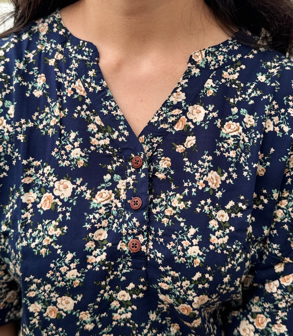 Ruhani – Printed Muslin Co-ord Set