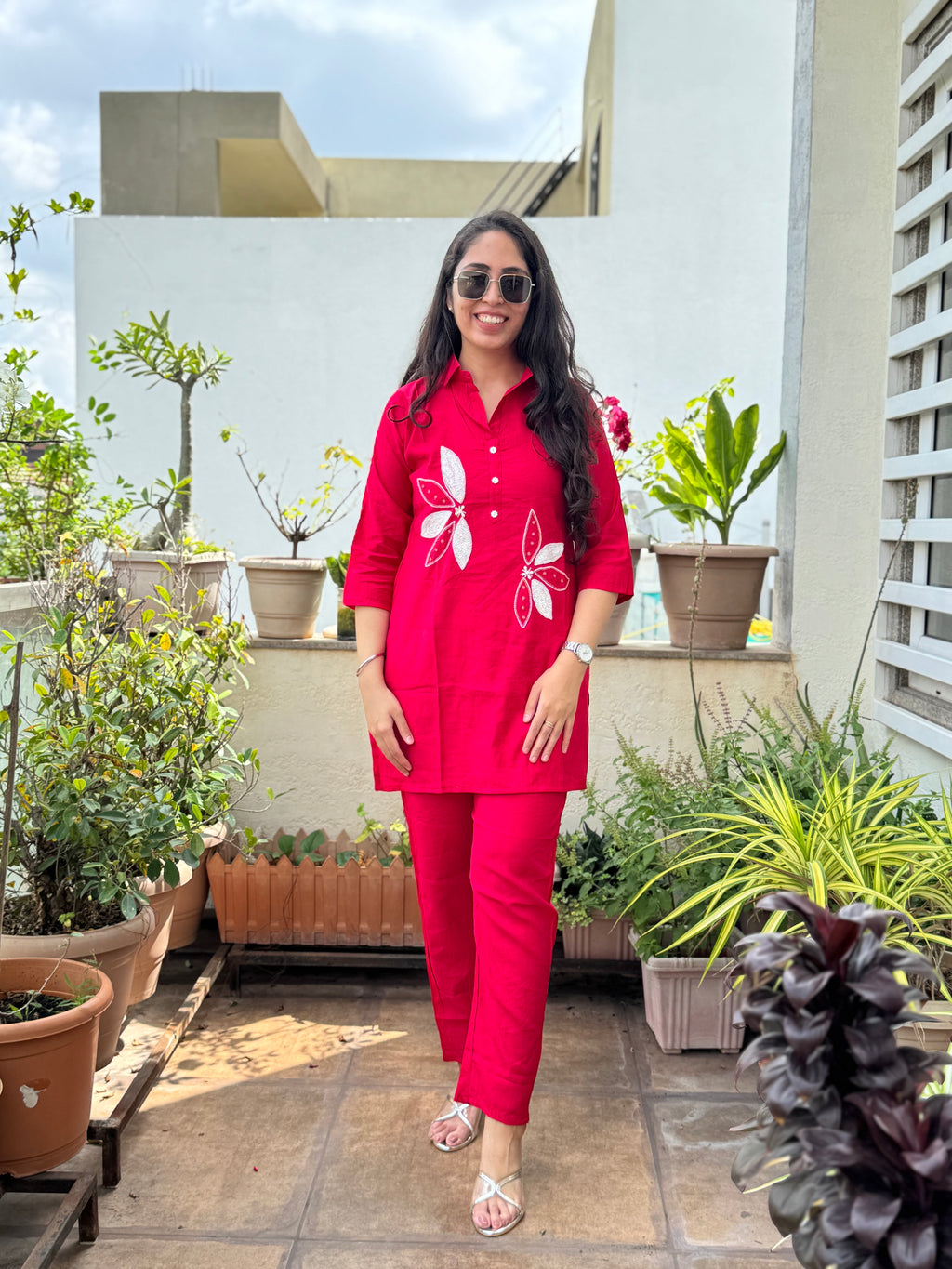 Mehar – Rani Pink Handwork Co-ord Set