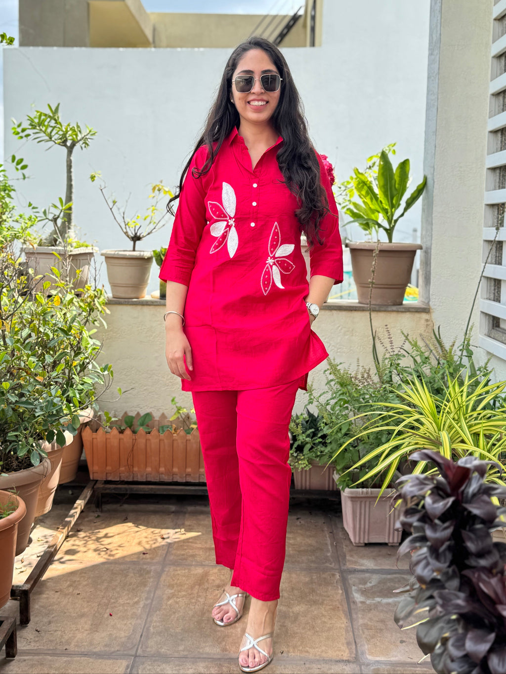 Mehar – Rani Pink Handwork Co-ord Set