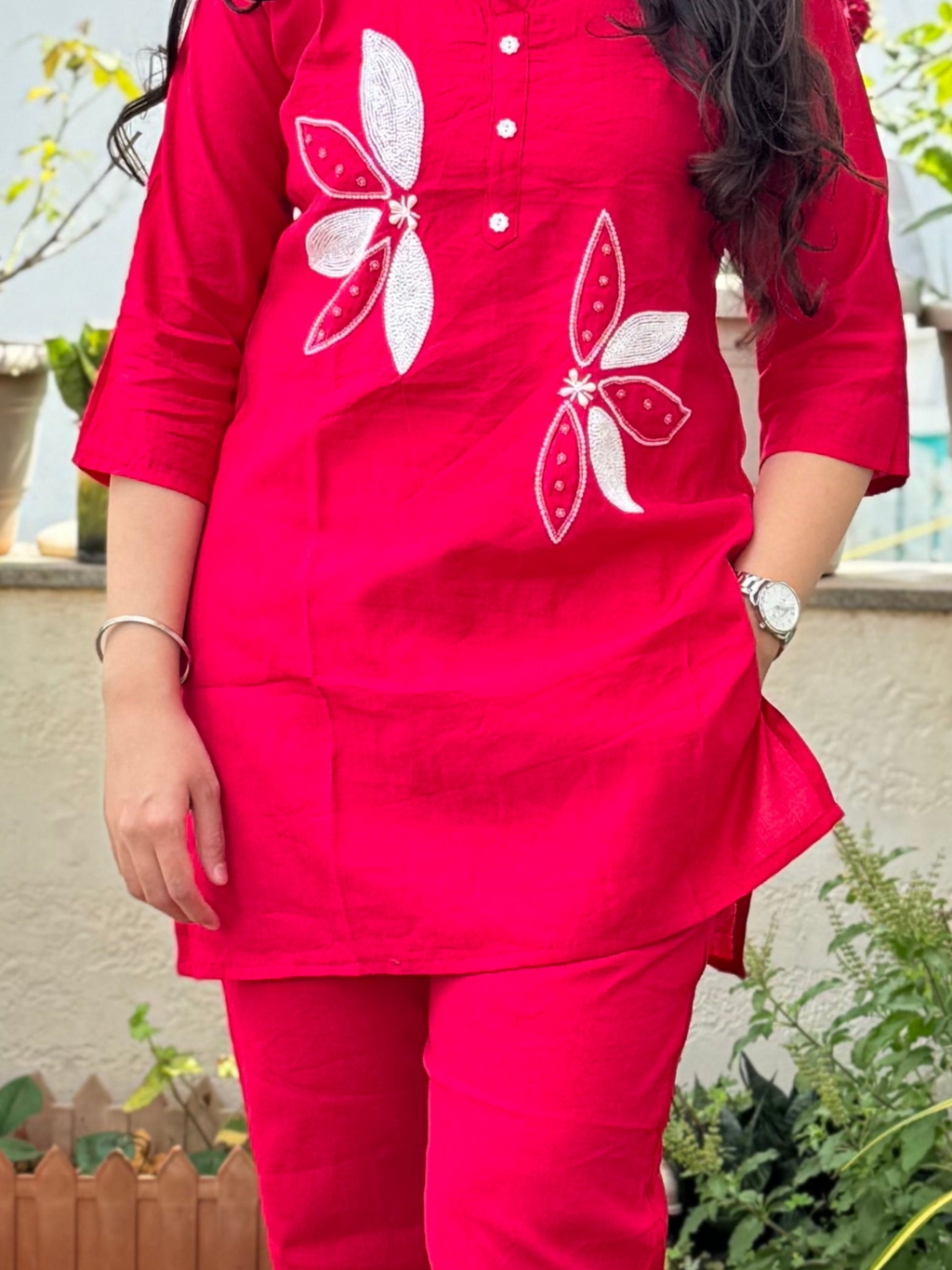 Mehar – Rani Pink Handwork Co-ord Set
